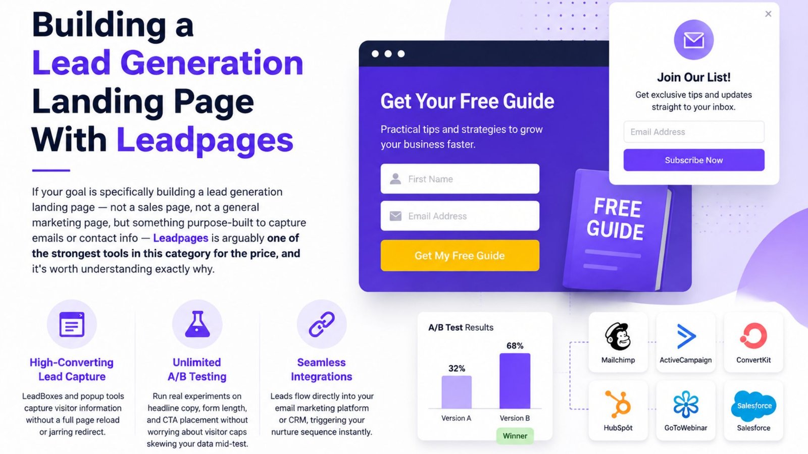Building a Lead Generation Landing Page With Leadpages