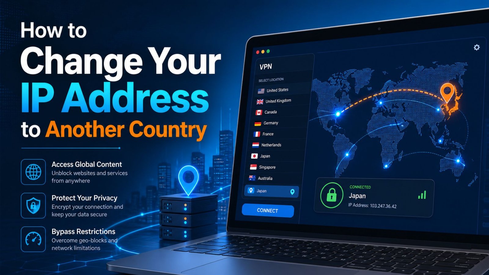 How to Change Your IP Address to Another Country