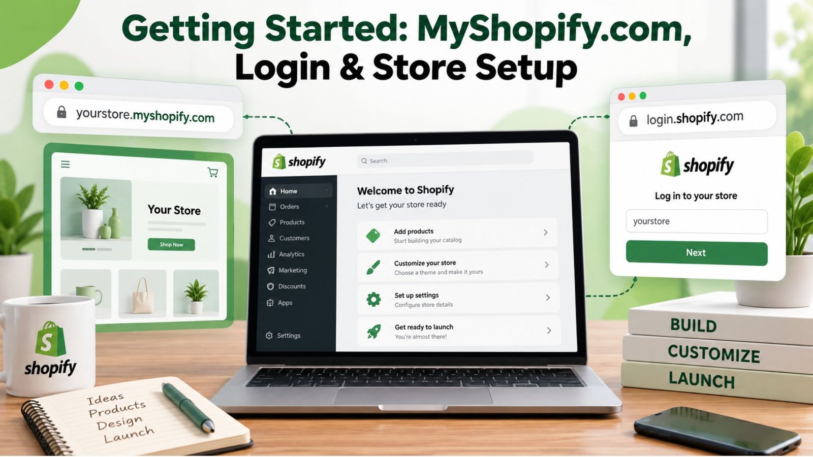 Getting Started: MyShopify.com, Login & Store Setup
